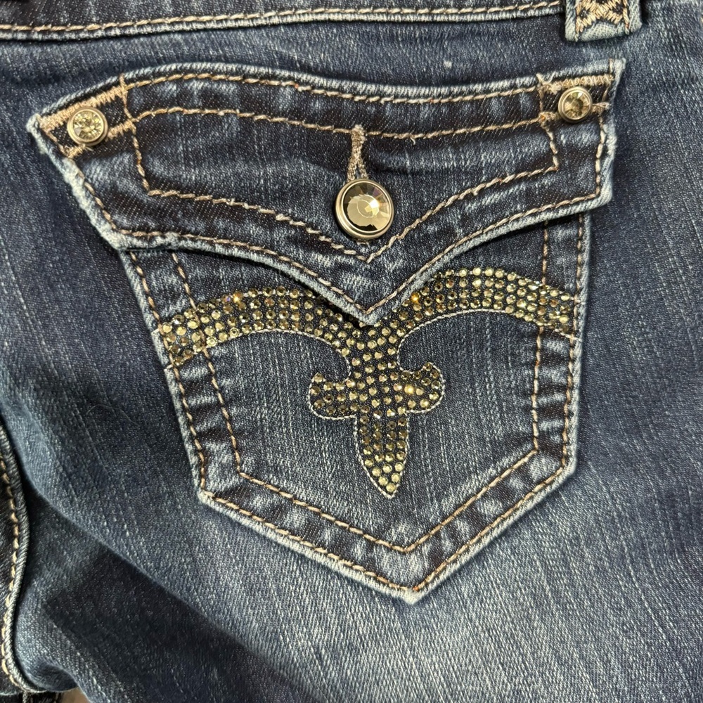 Rock Revival Elena straight leg Jean dark wash size 26 - Picture 2 of 8